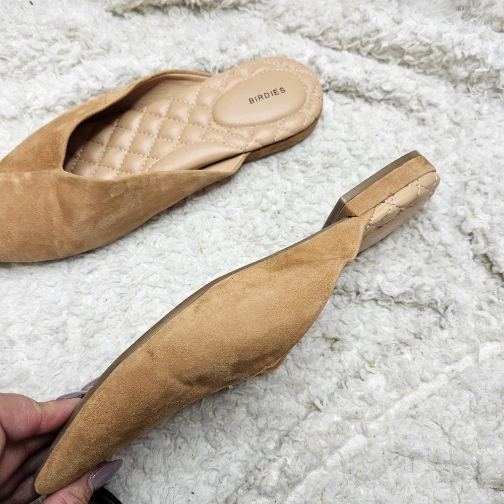 Birdies The Swan Mules Tan Suede sz 7.5‎ - Picture 6 of 9